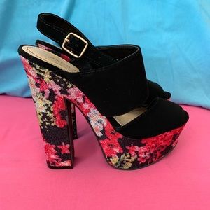 Floral High Heels